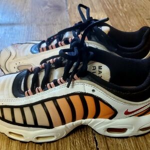Nike Air Max Tailwind Sneakers in White and Orange